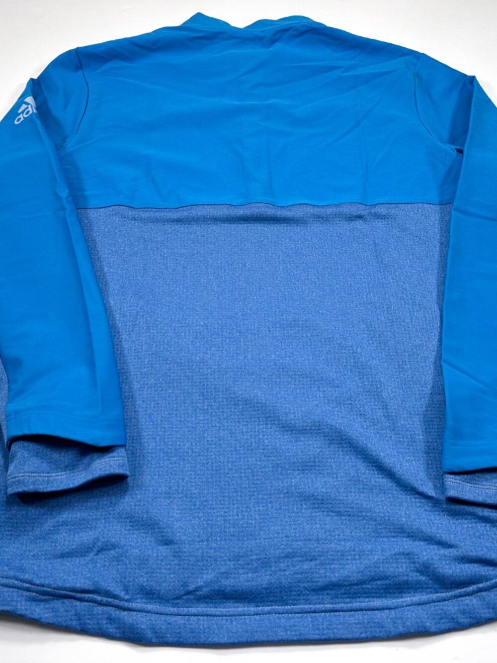 Adidas Golf Go-To 1/4 Zip Large Blue Long Sleeve Pullover NEW NWT - Picture 5 of 5
